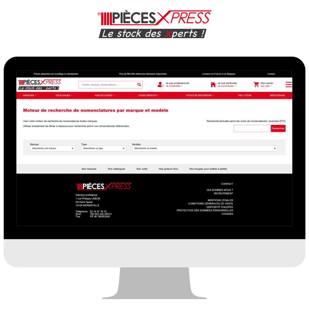 Trouvez la bonne pièce grâce aux vues éclatées Trouvez la bonne pièce grâce aux vues éclatées